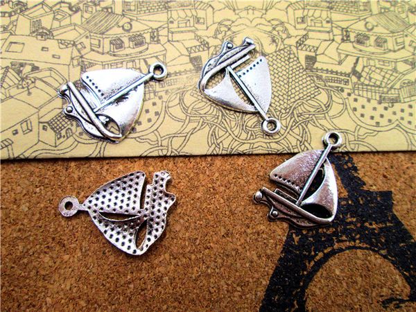 75pcs--sail boat charms, antique tibetan silver sailboat charm pendants 24x17mm, Bronze;silver
75pcs--sail boat charms, antique tibetan silver sailboat charm pendants 24x17mm, Bronze;silver