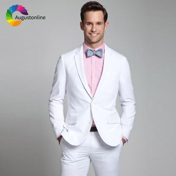 slim fit white men suits 2019 wedding tuxedos 2 pieces (jacket+pants) groom wear bridegroom prom suits costume homme blazer, White;black
slim fit white men suits 2019 wedding tuxedos 2 pieces (jacket+pants) groom wear bridegroom prom suits costume homme blazer, White;black