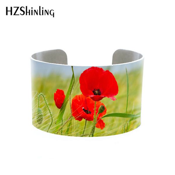 poppy jewellery, botanical cuff bracelet, brushed silver bangle with red flowers bangle rememberance, veterans day gifts, Black
poppy jewellery, botanical cuff bracelet, brushed silver bangle with red flowers bangle rememberance, veterans day gifts, Black