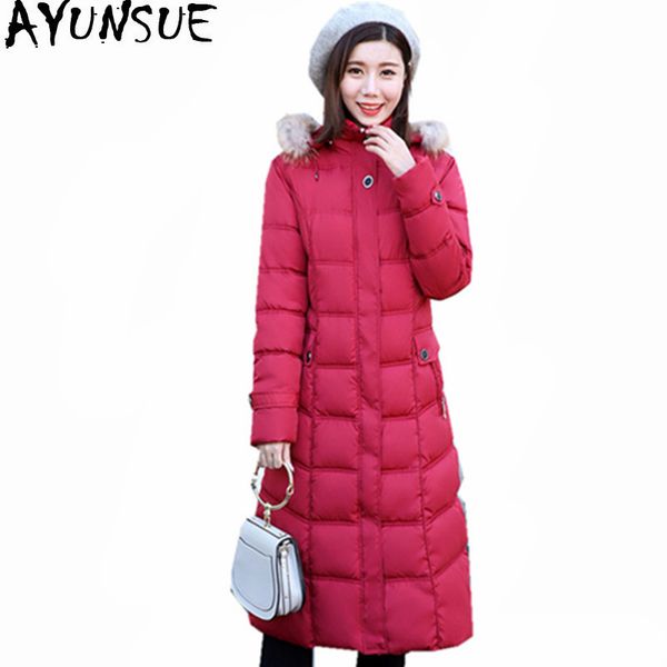ayunsue parkas mujer winter jacket women artificial fur collar coats hooded women's parka long woman coat casaco feminino wxf456, Black
ayunsue parkas mujer winter jacket women artificial fur collar coats hooded women's parka long woman coat casaco feminino wxf456, Black