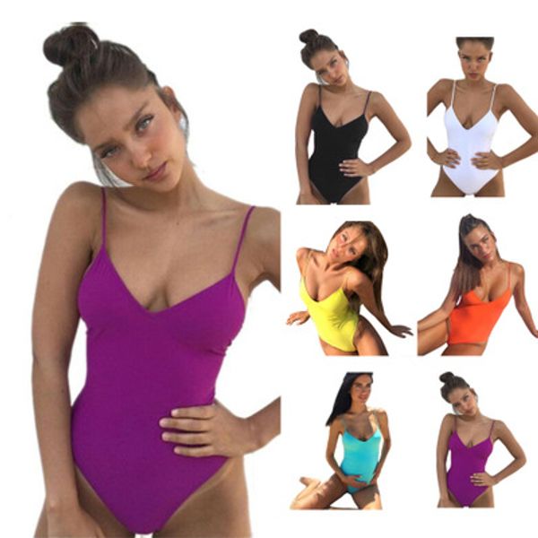 solid swimwear for women v-neck swimsuits bikini beach clothing bikini one piece set us size, White;black
solid swimwear for women v-neck swimsuits bikini beach clothing bikini one piece set us size, White;black