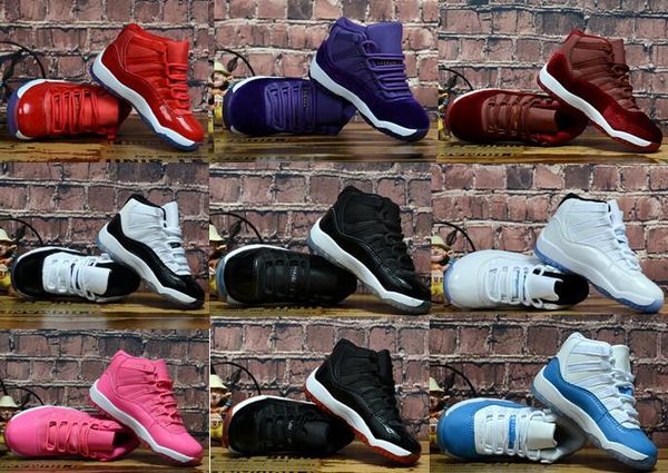 Kids 11s Space Jam Bred Concord Gym Red 72-10 Basketball Shoes Children Boy Girls legend gamma blue Velvet Sneakers Toddlers Birthday Gift
Kids 11s Space Jam Bred Concord Gym Red 72-10 Basketball Shoes Children Boy Girls legend gamma blue Velvet Sneakers Toddlers Birthday Gift
