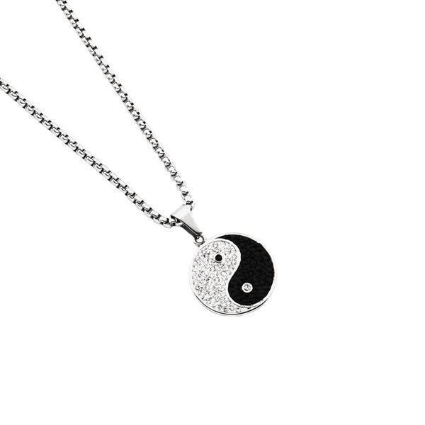 men charm round pendant necklaces crystal design stainless steel friend jewelry 70cm long chain for jewellery, Silver
men charm round pendant necklaces crystal design stainless steel friend jewelry 70cm long chain for jewellery, Silver