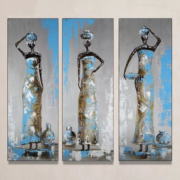 hand-painted figure oil paintings on canvas handmade abstract africa women painting home wall decor art 3 piece picture
hand-painted figure oil paintings on canvas handmade abstract africa women painting home wall decor art 3 piece picture