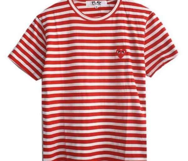 Wholesale high quality small heart embroidery stripes T shirt PLAY green powder blue tri-color stripes short-sleeved cotton short T
Wholesale high quality small heart embroidery stripes T shirt PLAY green powder blue tri-color stripes short-sleeved cotton short T