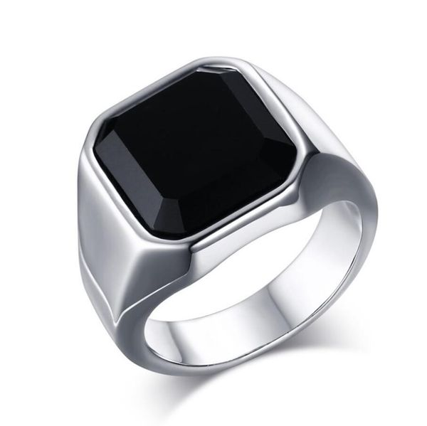 zhf jewelry classic design big black stone ring for men stainless steel man's ring cool male punk jewelry dropshipping, Silver
zhf jewelry classic design big black stone ring for men stainless steel man's ring cool male punk jewelry dropshipping, Silver