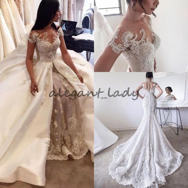 steven khalil overskirts свадебные платья свадебные платья кружева жемчуг sheer круглый вырез cap рукава кнопка видеть сквозь спину со съемн, White
steven khalil overskirts свадебные платья свадебные платья кружева жемчуг sheer круглый вырез cap рукава кнопка видеть сквозь спину со съемн, White