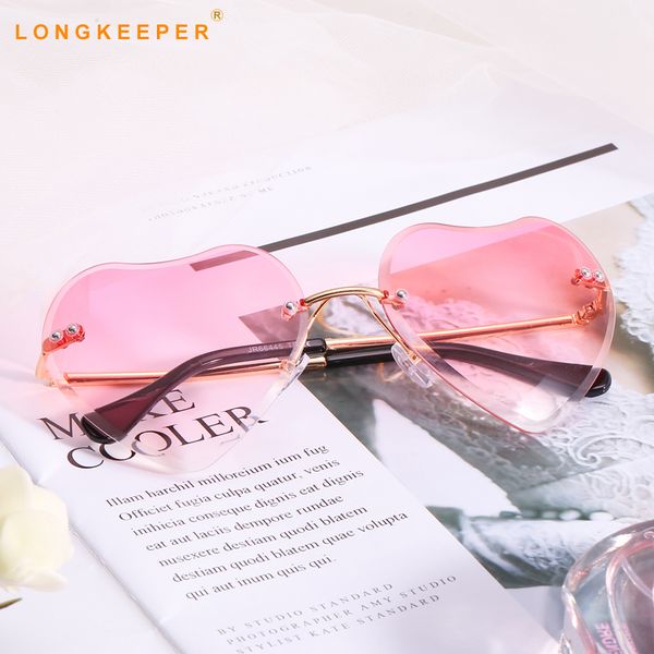 fashion design love heart sunglasses brand women rimless sun glasses pink red gafas elegant shades lady vintage eyewear, White;black
fashion design love heart sunglasses brand women rimless sun glasses pink red gafas elegant shades lady vintage eyewear, White;black