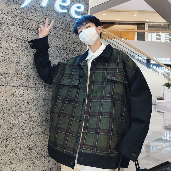 2018 fashion men's lattice printing casual loose coats green/khaki color windbreaker streetwear brand bomber jacket size m-2xl, Black;brown
2018 fashion men's lattice printing casual loose coats green/khaki color windbreaker streetwear brand bomber jacket size m-2xl, Black;brown