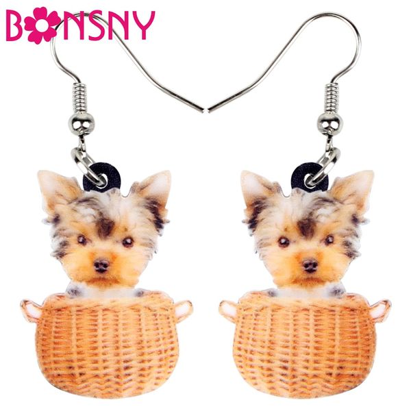acrylic sweet basket of tiny yorkshire terrier dog earrings dangle drop cartoon animal jewelry for women girls wholesale, Silver
acrylic sweet basket of tiny yorkshire terrier dog earrings dangle drop cartoon animal jewelry for women girls wholesale, Silver