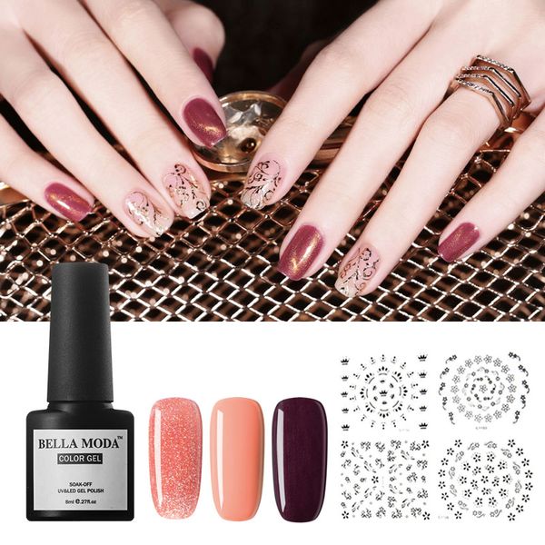 bella moda 8ml nail manicure salon soak off uv led gel polish 84 colors uv varnish, Red;pink
bella moda 8ml nail manicure salon soak off uv led gel polish 84 colors uv varnish, Red;pink