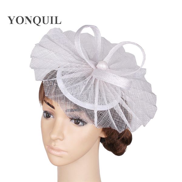 

elegant ladies party gold fascinators wedding hat hair accessories cocktail headwear occasion headpiece hats tmyq114, Blue;gray