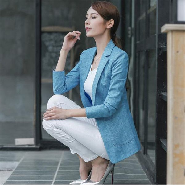 large size blazer women spring casual three quarters sleeve linen suit jacket candy-color ladies blazers jackets xxxl 4xl a1676, White;black
large size blazer women spring casual three quarters sleeve linen suit jacket candy-color ladies blazers jackets xxxl 4xl a1676, White;black
