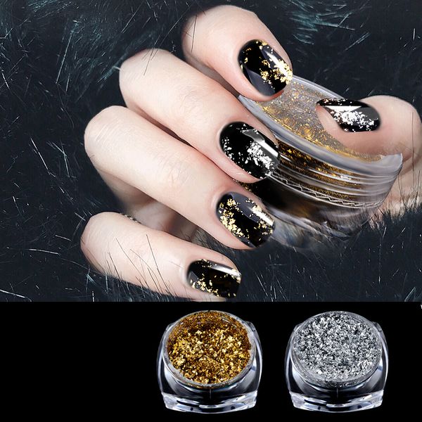 1box gold silver glitter powder shiny mirror nail powder sequins nail gel polish chrome pigment decorations nails dip, Silver;gold
1box gold silver glitter powder shiny mirror nail powder sequins nail gel polish chrome pigment decorations nails dip, Silver;gold