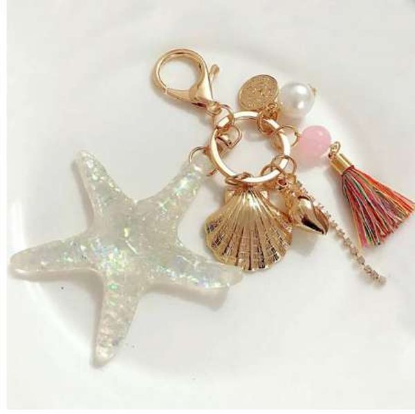 cartoon sea world starfish pearl shell key chain keyring crystal pendant keychain women gift, Slivery;golden
cartoon sea world starfish pearl shell key chain keyring crystal pendant keychain women gift, Slivery;golden