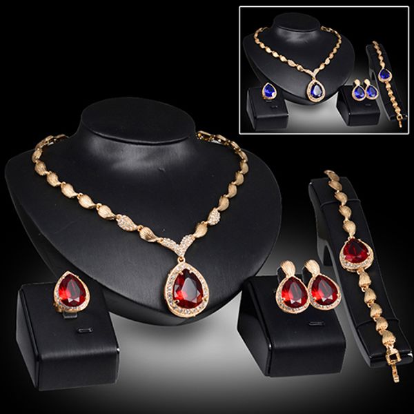 2016 women formal party waterdrop cubic zirconia necklace earrings bracelet ring us6-9 arl9, Silver
2016 women formal party waterdrop cubic zirconia necklace earrings bracelet ring us6-9 arl9, Silver