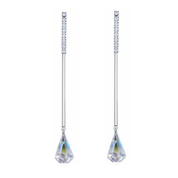 tear drop crystals from swarovski elements vintage fashion jewelry long dangle earrings for women accessories white gold plated 26313, Silver
tear drop crystals from swarovski elements vintage fashion jewelry long dangle earrings for women accessories white gold plated 26313, Silver