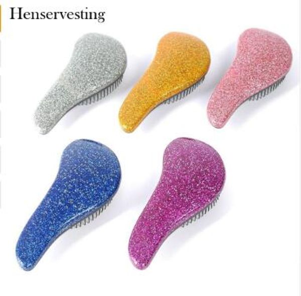 hair brush detangle tool salon styling tamer detangle handle glitter brush shower comb, Silver
hair brush detangle tool salon styling tamer detangle handle glitter brush shower comb, Silver