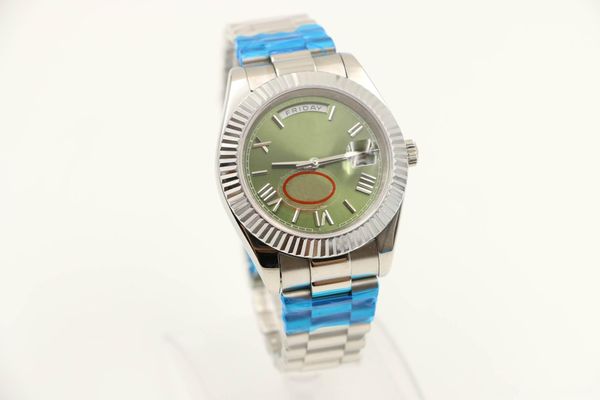 2018 seller 18 ct everose silver 40mm 228235 self-winding movement president concealed folding crown clasp olive green dail mens men 's, Slivery;brown
2018 seller 18 ct everose silver 40mm 228235 self-winding movement president concealed folding crown clasp olive green dail mens men 's, Slivery;brown