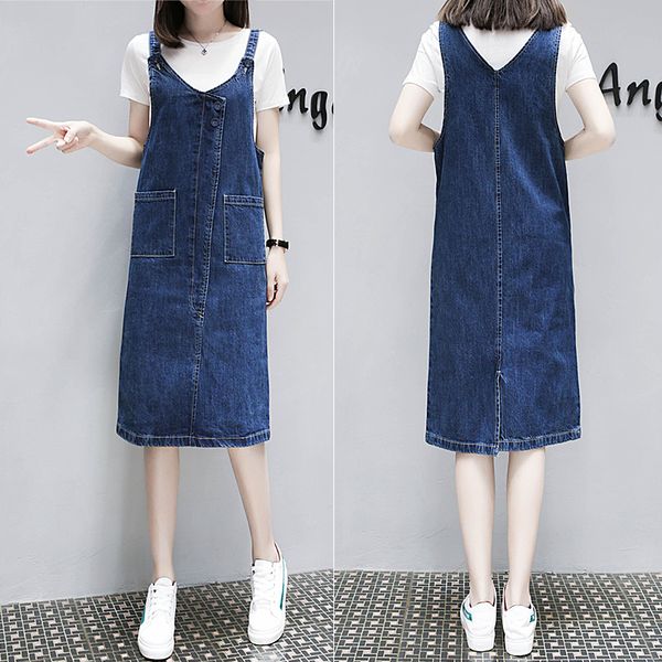 xl-5xl plus size new summer/spring dresses 2018 new women denim casual sundresses preppy style blue dress vestidos, Black;gray
xl-5xl plus size new summer/spring dresses 2018 new women denim casual sundresses preppy style blue dress vestidos, Black;gray