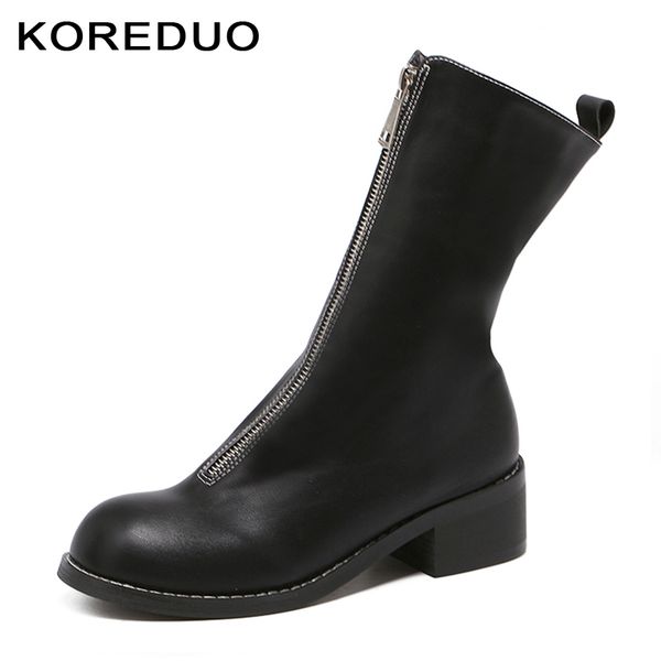 luxury women boots genuine leather mid-calf shoes platform thick heels round toe boots female fashion zipper mesh ladies shoe ms, Black
luxury women boots genuine leather mid-calf shoes platform thick heels round toe boots female fashion zipper mesh ladies shoe ms, Black