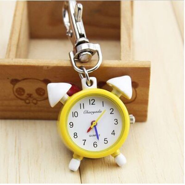 chaoyada alloy alarm clock key chain quartz pocket watch, with iron chains and lobster claw clasps,kids watch, Slivery;golden
chaoyada alloy alarm clock key chain quartz pocket watch, with iron chains and lobster claw clasps,kids watch, Slivery;golden