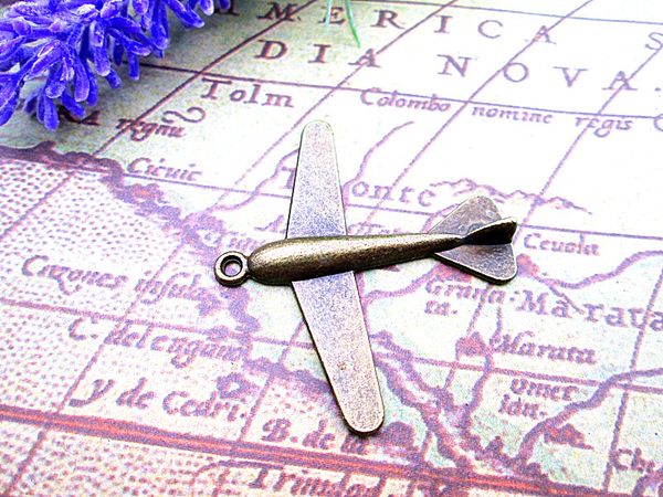 12pcs-- airplane charms antique tibetan bronze tone 3d aircraft plane charm pendant 55*46mm, Bronze;silver
12pcs-- airplane charms antique tibetan bronze tone 3d aircraft plane charm pendant 55*46mm, Bronze;silver