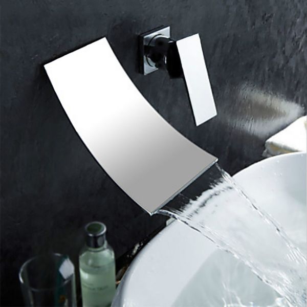 polished chrome two holes bathroom widespread waterfall faucet. wall mouunted basin sink mixer tap
polished chrome two holes bathroom widespread waterfall faucet. wall mouunted basin sink mixer tap
