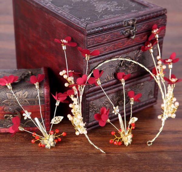 red flower headwear, toast, hair band, hairpin, p studio and makeup accessories, Silver
red flower headwear, toast, hair band, hairpin, p studio and makeup accessories, Silver