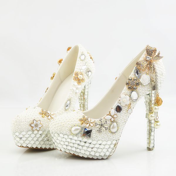 2018 handmade luxury white crystal bowtie tassel high heels pearls wedding shoes bridal round toe high heels elegant party prom shoes, Black
2018 handmade luxury white crystal bowtie tassel high heels pearls wedding shoes bridal round toe high heels elegant party prom shoes, Black