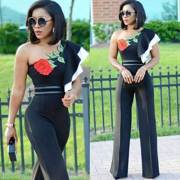 women's straight long pants ruffled shoulder rose embroidered panel jumpsuit women's jumpsuits rompers nightclub women's pant, Black;white
women's straight long pants ruffled shoulder rose embroidered panel jumpsuit women's jumpsuits rompers nightclub women's pant, Black;white