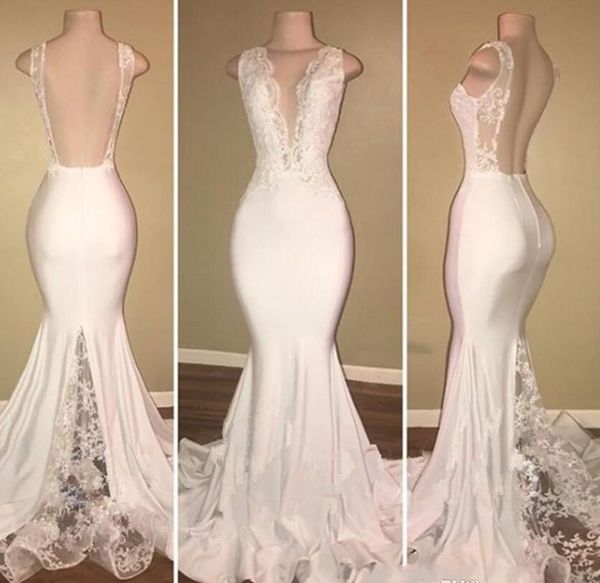 2018 new arrive v neck mermaid prom dresses long lace backless evening dress with lace appliques cocktail party gowns vestidos, Black
2018 new arrive v neck mermaid prom dresses long lace backless evening dress with lace appliques cocktail party gowns vestidos, Black