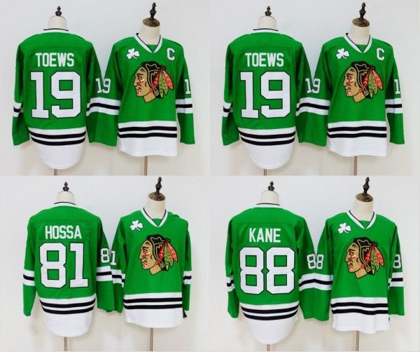 Green Chicago Blackhawks Jersey 19 Jonathan Toews 81 Marian Hossa 88 Patrick Kane Jersey Stitched Hockey Jerseys
Green Chicago Blackhawks Jersey 19 Jonathan Toews 81 Marian Hossa 88 Patrick Kane Jersey Stitched Hockey Jerseys