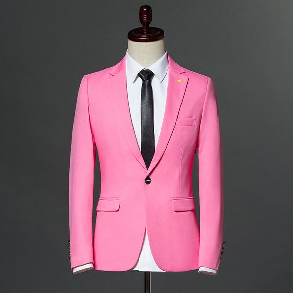 2018 mens korea style slim fit pink blazer jacket men leisure masculino single button casual jaqueta masculino sky blue, White;black
2018 mens korea style slim fit pink blazer jacket men leisure masculino single button casual jaqueta masculino sky blue, White;black