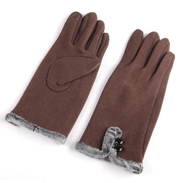 female cashmere gloves autumn winter two buttons solid color velvet full finger warm women cotton lace brand designer gloves ing, Blue;gray
female cashmere gloves autumn winter two buttons solid color velvet full finger warm women cotton lace brand designer gloves ing, Blue;gray