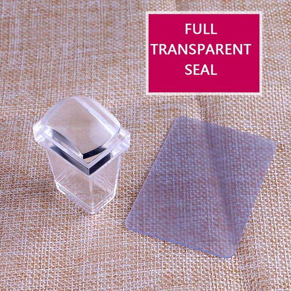 2018 new nail transparent silicone print head full transparent seal + scraper printing tool simple operation lazy manicure seal, Black
2018 new nail transparent silicone print head full transparent seal + scraper printing tool simple operation lazy manicure seal, Black