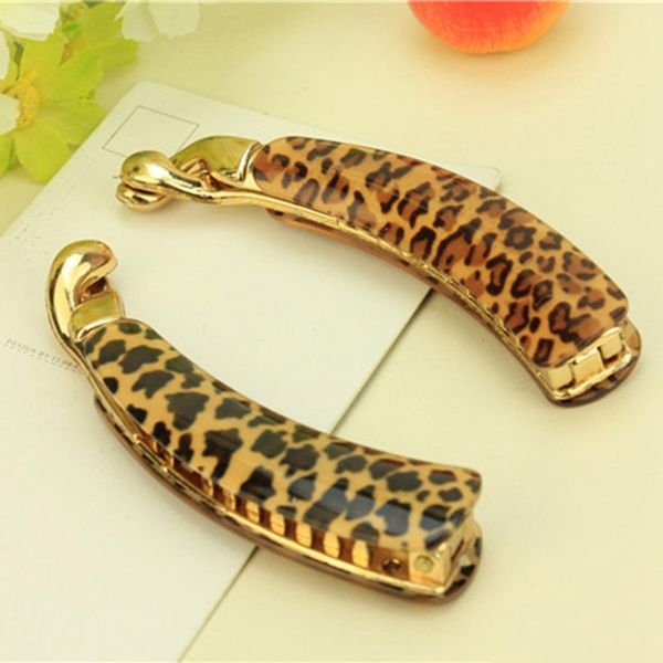 2018 leopard banana clip twisted hair accessories ponytail temperament hairpin girl, Golden;white
2018 leopard banana clip twisted hair accessories ponytail temperament hairpin girl, Golden;white