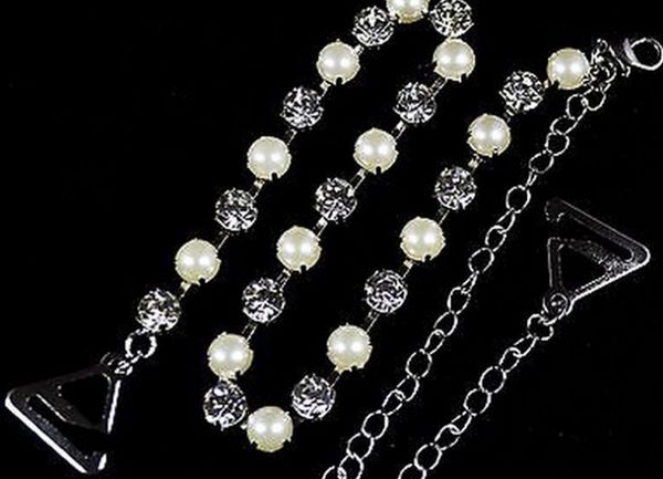 pearl rhinestone body jewelry bra straps evening dress accessories 12pr/lot ing, Silver
pearl rhinestone body jewelry bra straps evening dress accessories 12pr/lot ing, Silver