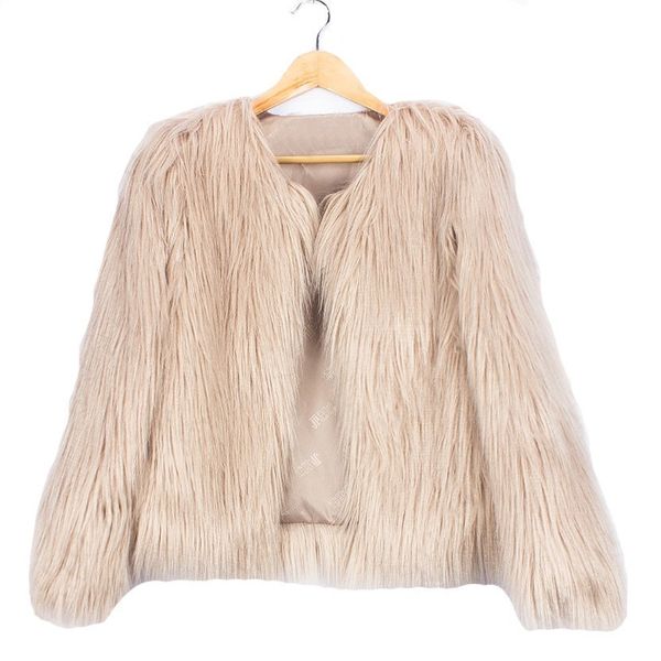 women fur coat female plush fur beach wool coat jacket for women lady thick warm outerwear clothing, Black
women fur coat female plush fur beach wool coat jacket for women lady thick warm outerwear clothing, Black