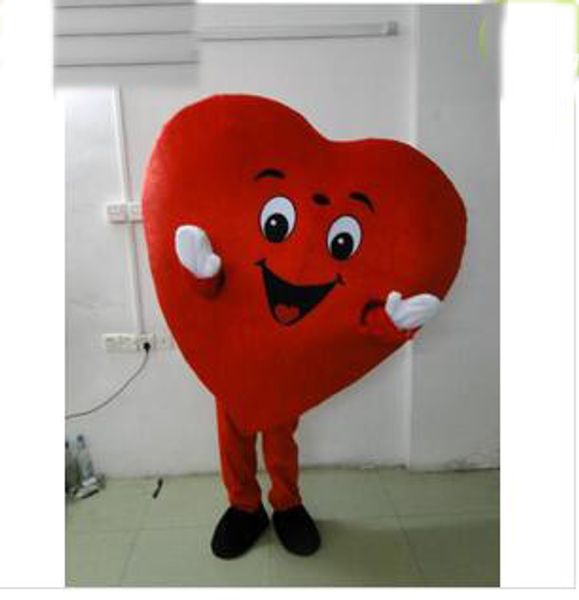 2018 love heart mascot costume heart mascot heart mascot costume ing, Red;yellow