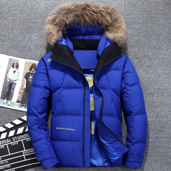 2018 thick warm winter men's down jacket luxury raccoon fur collar hooded parka hombre men business casual coat, Black
2018 thick warm winter men's down jacket luxury raccoon fur collar hooded parka hombre men business casual coat, Black