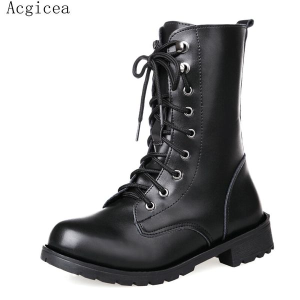 size35-42 2017 new cross-tied women boots spring autumn waterproof casual shoes woman black mid calf ladies med heels footwear
size35-42 2017 new cross-tied women boots spring autumn waterproof casual shoes woman black mid calf ladies med heels footwear