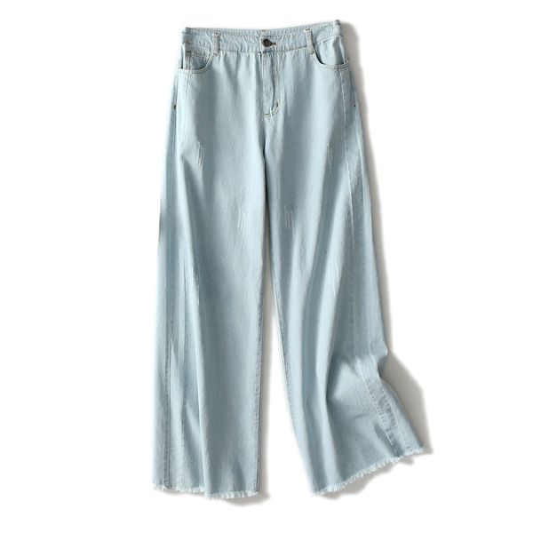 s-xl loose cotton jeans women summer autumn thin wide leg denim trousers scratched tassel jeans, Blue
s-xl loose cotton jeans women summer autumn thin wide leg denim trousers scratched tassel jeans, Blue