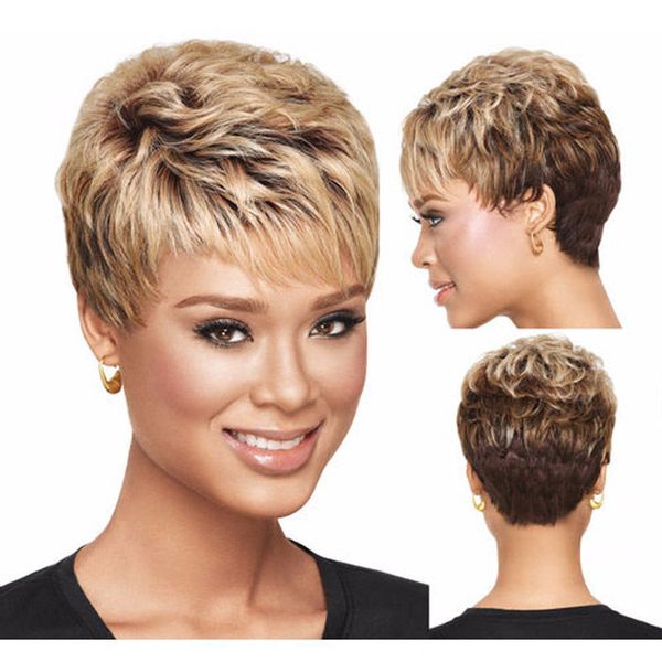 Cosplay Hair Vogue Short Wigs Blonde Brown Wigs Women wavy Hair Synthetic Wigs Heat Resistant Short Hair For Sale
Cosplay Hair Vogue Short Wigs Blonde Brown Wigs Women wavy Hair Synthetic Wigs Heat Resistant Short Hair For Sale