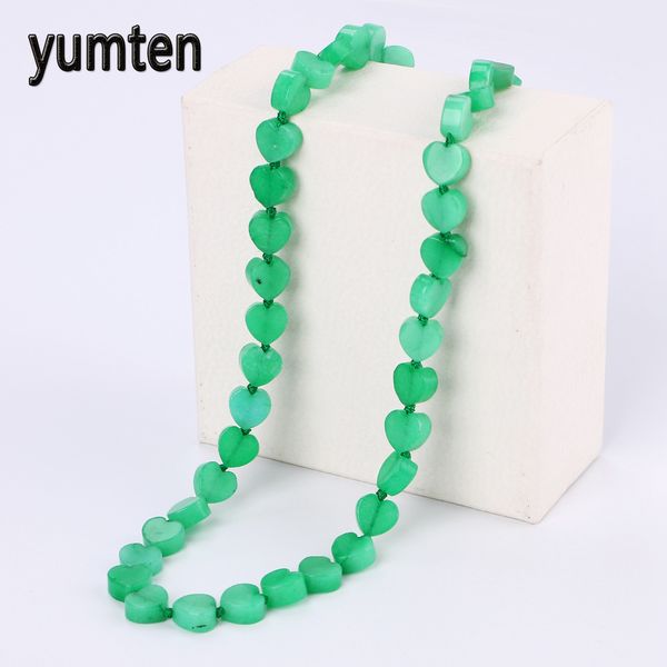 yumten green chalcedony necklace power stone love heart crystal women jewelry chain csgo collana bijuteria anime collares mujer, Silver
yumten green chalcedony necklace power stone love heart crystal women jewelry chain csgo collana bijuteria anime collares mujer, Silver