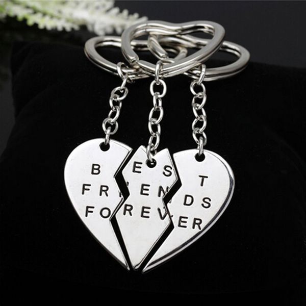 silver tone 3 pieces friendship keychain friends forever one pair llaveros porte clef key ring gift for friends
silver tone 3 pieces friendship keychain friends forever one pair llaveros porte clef key ring gift for friends