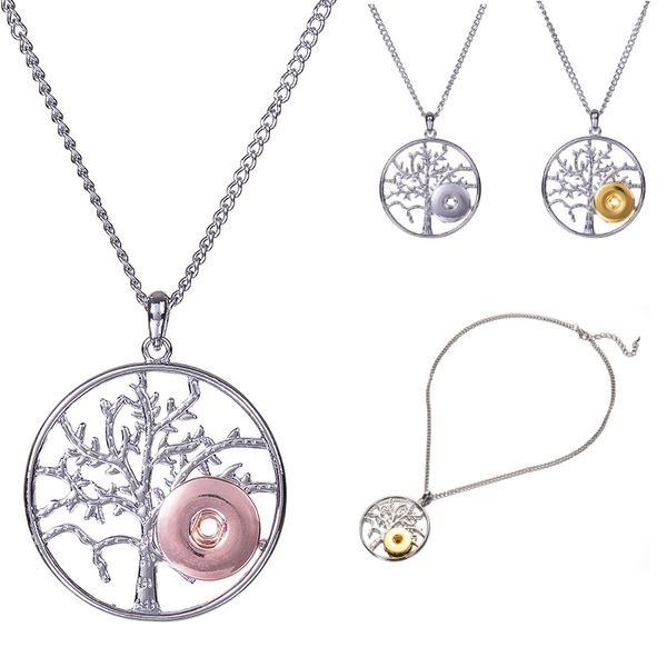 new life tree snap button pendant necklace fit 18mm buttons charm tree of life snap pendant interchangeable jewelry with chain, Silver
new life tree snap button pendant necklace fit 18mm buttons charm tree of life snap pendant interchangeable jewelry with chain, Silver
