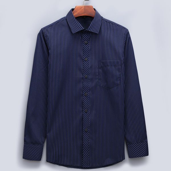 new plus large size asian size mens business casual long sleeved polyester fiber shirt classic striped male social dress shirts, White;black
new plus large size asian size mens business casual long sleeved polyester fiber shirt classic striped male social dress shirts, White;black
