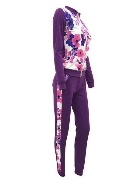 o-neck sportsuit 2 piece set floral print crop jacket +pants tracksuit casual set for women female zipper fitness suit, Gray
o-neck sportsuit 2 piece set floral print crop jacket +pants tracksuit casual set for women female zipper fitness suit, Gray