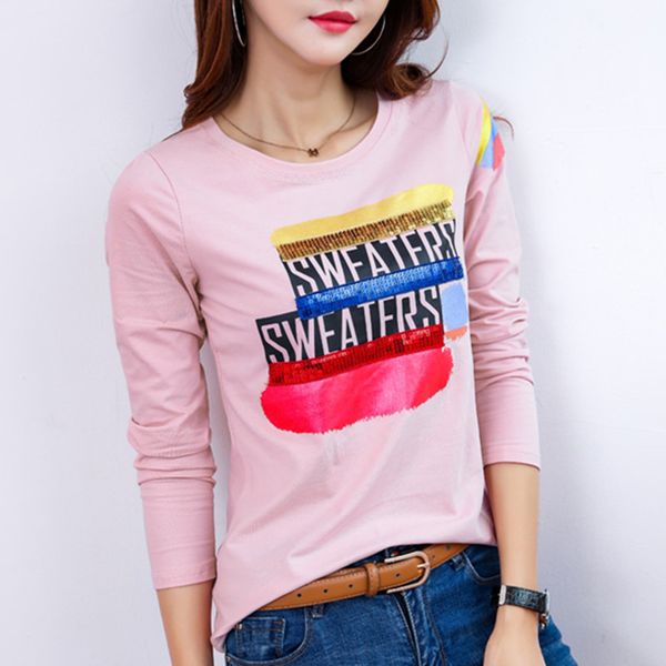 fashion t shirt women harajuku candy t shirt kawaii cotton casual tee lady cute long sleeve women plus size xxxl, White
fashion t shirt women harajuku candy t shirt kawaii cotton casual tee lady cute long sleeve women plus size xxxl, White